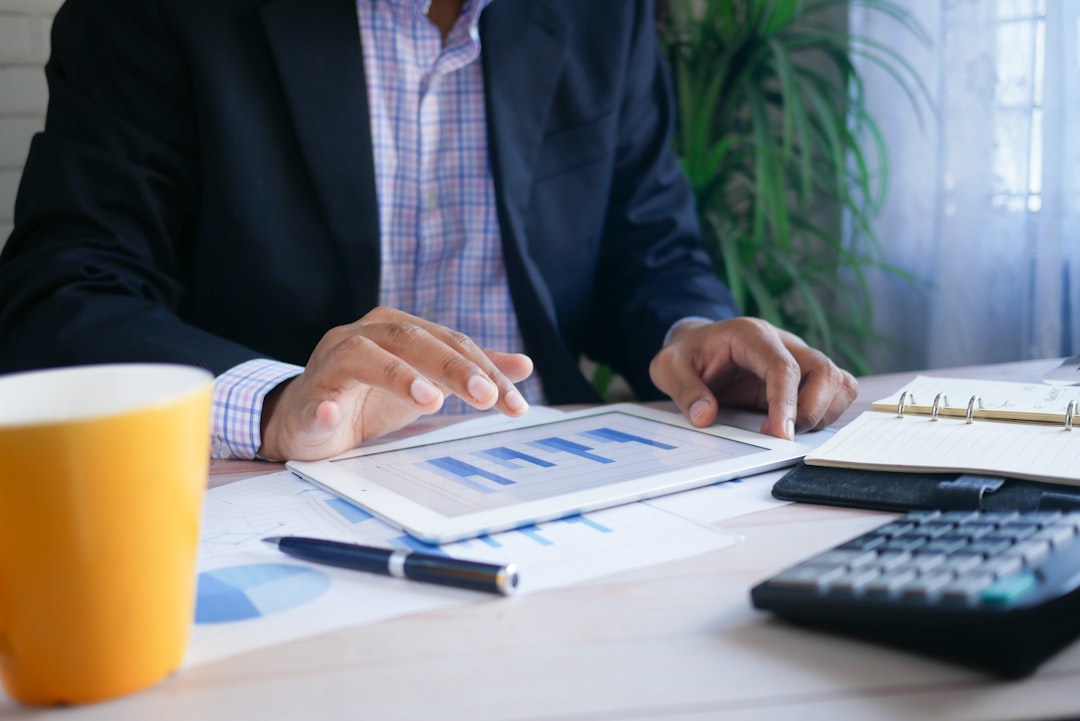Financial documents and calculator used to review bank-statement income